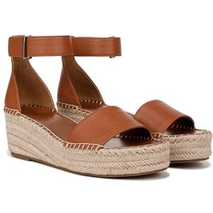 NEW Franco Sarto Sandals 8.5 | 8 1/2 Brown Tan Espadrille Wedge Heels NIB